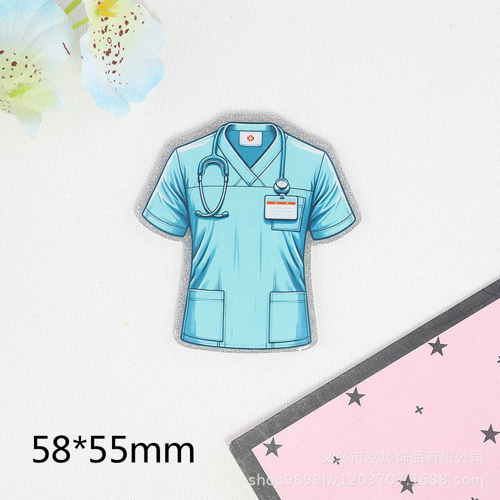 Wholesale 10PCS FlatBack Organ Medical Supplies Acrylic Pin Cute DIY Patch With